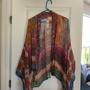 Colorful Anthropologie wrap